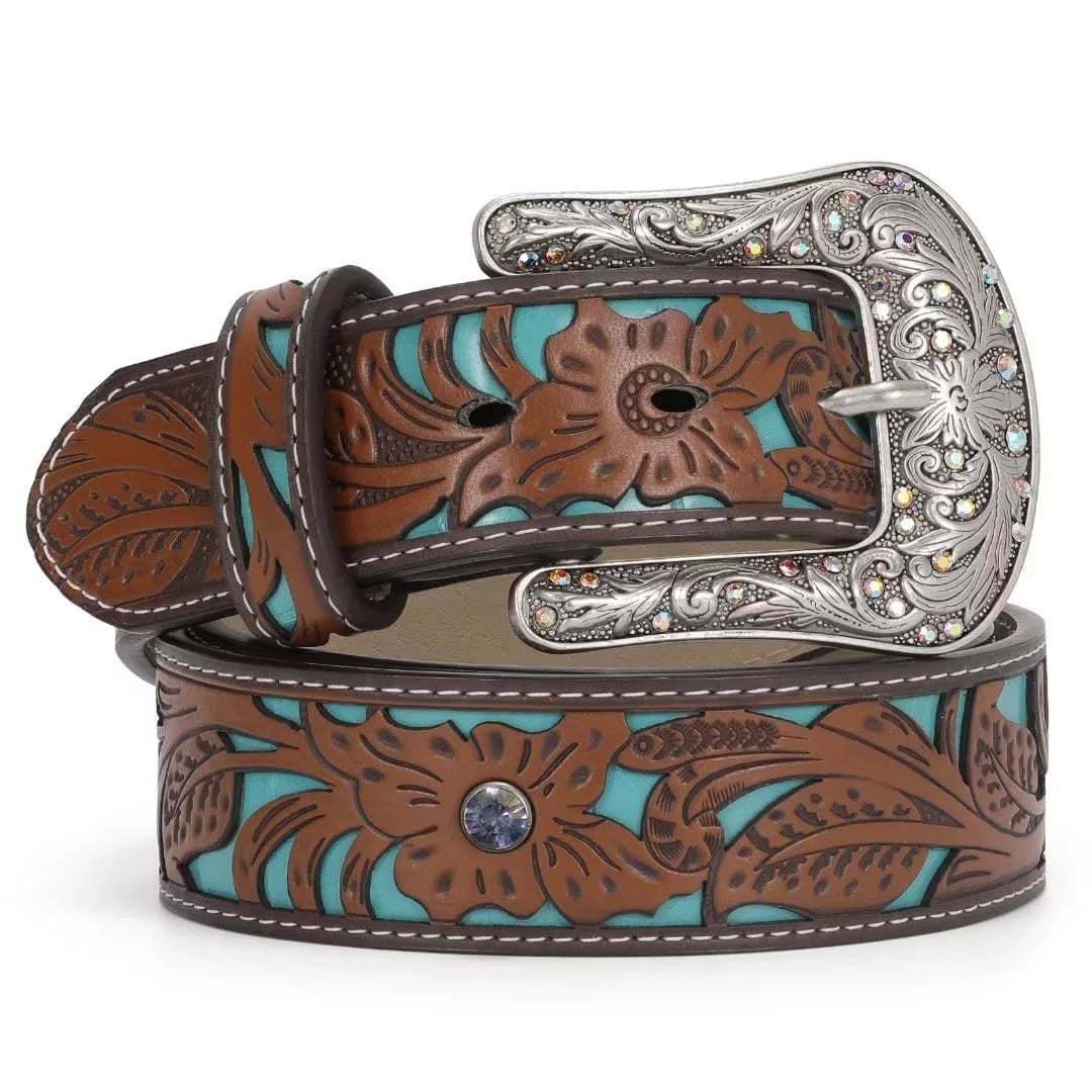 Western Belts for Women Cowgirl Cowboy Country Belt for Jeans Pants Dresses